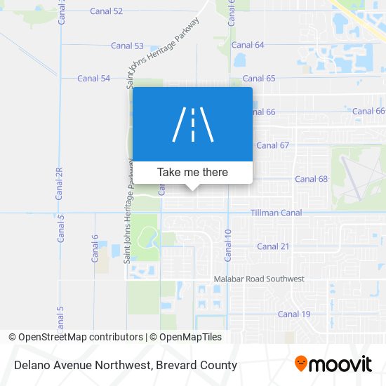 Delano Avenue Northwest map