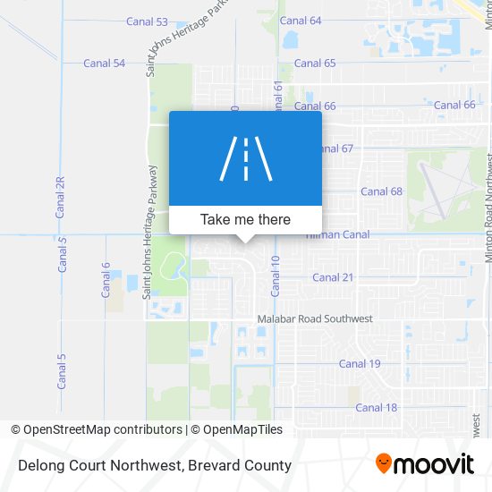 Mapa de Delong Court Northwest