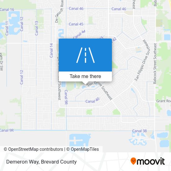 Demeron Way map