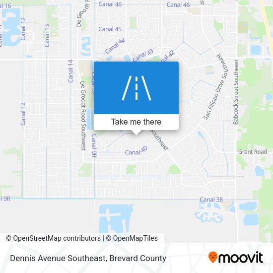 Dennis Avenue Southeast map