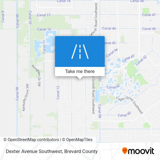 Mapa de Dexter Avenue Southwest