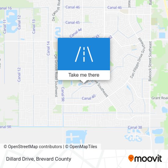 Mapa de Dillard Drive