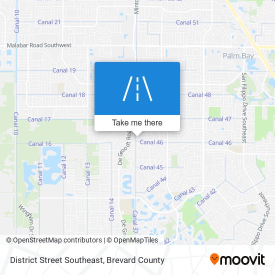 District Street Southeast map