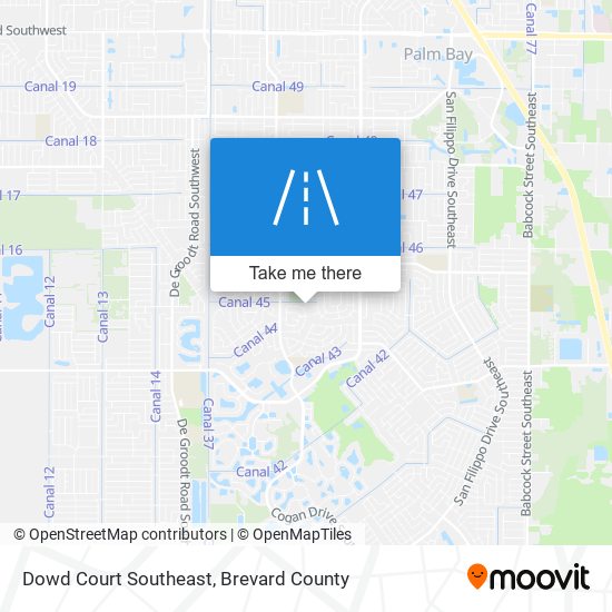 Dowd Court Southeast map