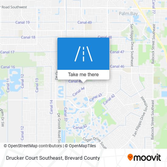 Mapa de Drucker Court Southeast