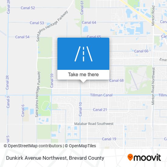 Mapa de Dunkirk Avenue Northwest