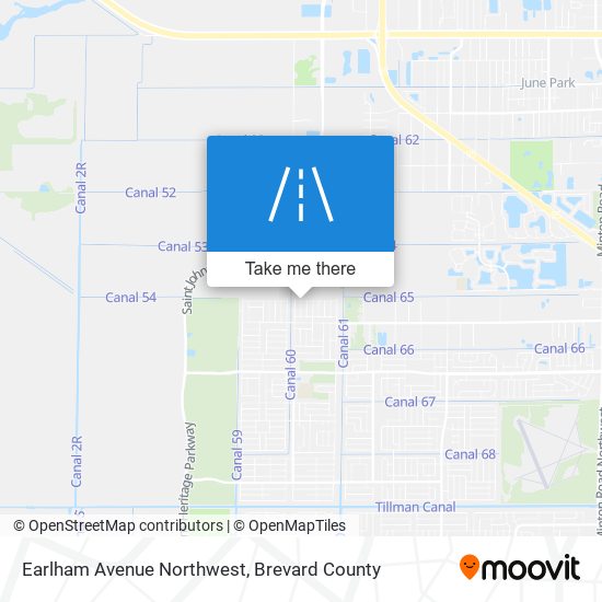 Mapa de Earlham Avenue Northwest