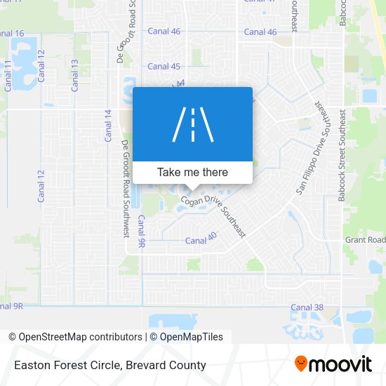 Mapa de Easton Forest Circle