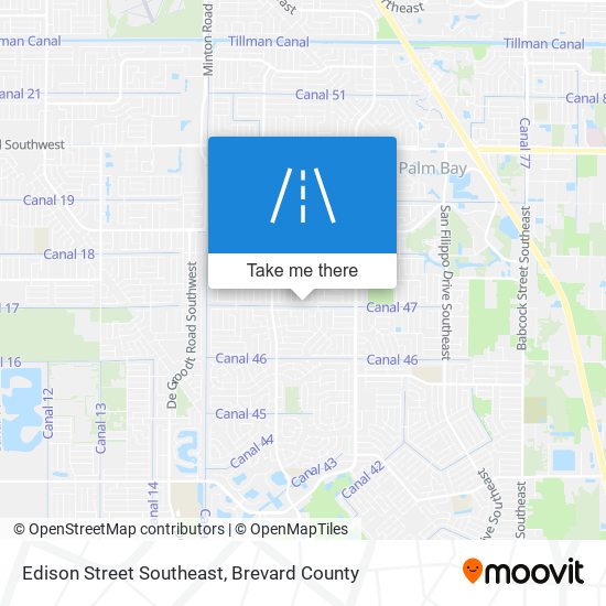 Mapa de Edison Street Southeast