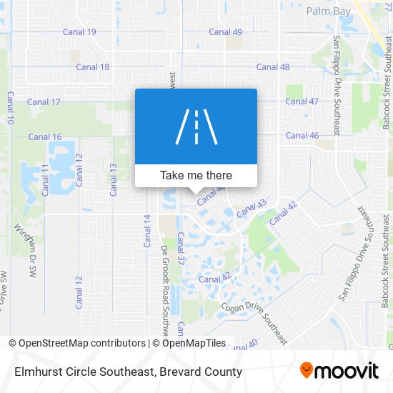 Elmhurst Circle Southeast map