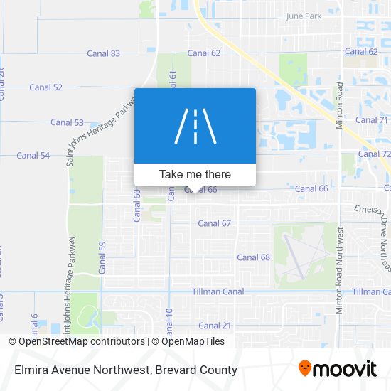 Elmira Avenue Northwest map