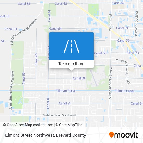 Elmont Street Northwest map