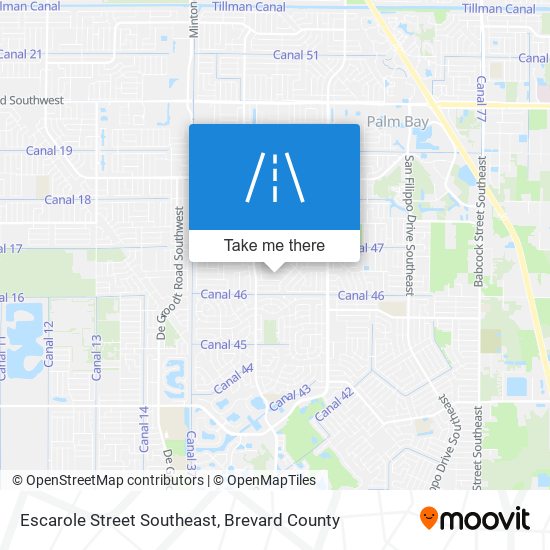 Mapa de Escarole Street Southeast