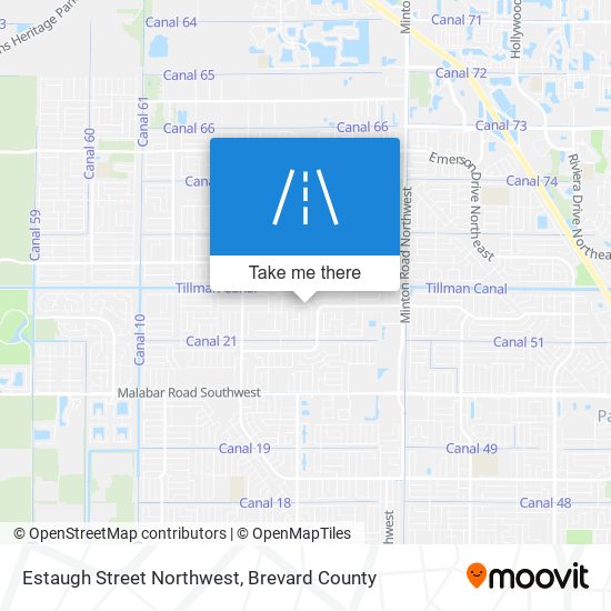 Estaugh Street Northwest map