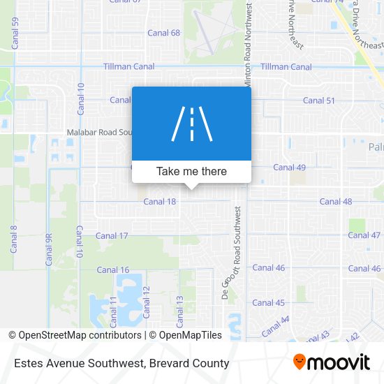 Mapa de Estes Avenue Southwest