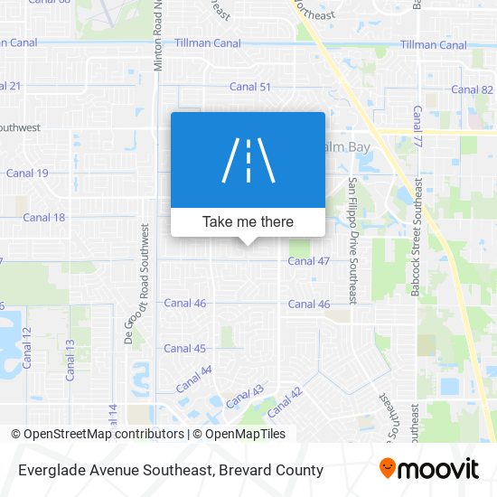 Mapa de Everglade Avenue Southeast