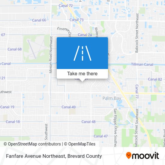 Mapa de Fanfare Avenue Northeast
