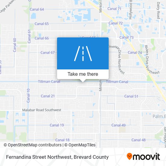 Fernandina Street Northwest map