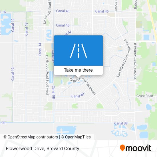 Flowerwood Drive map