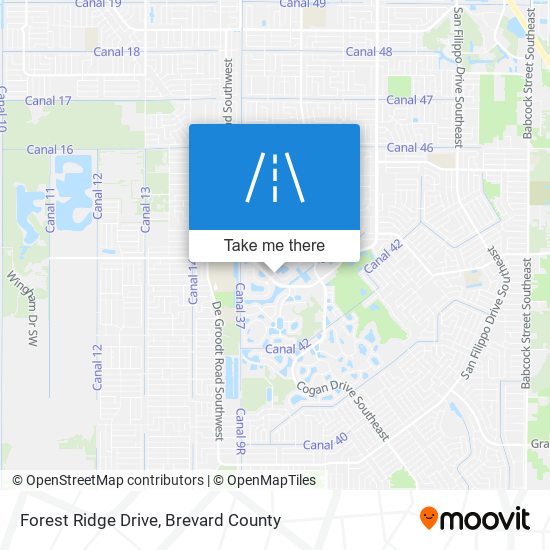 Mapa de Forest Ridge Drive