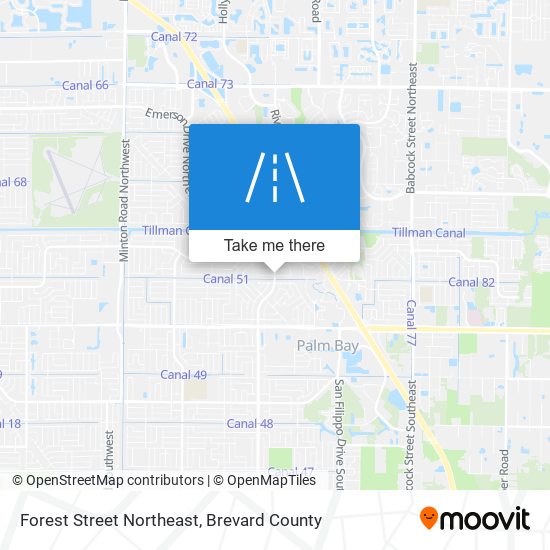 Mapa de Forest Street Northeast