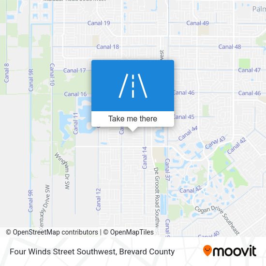 Four Winds Street Southwest map
