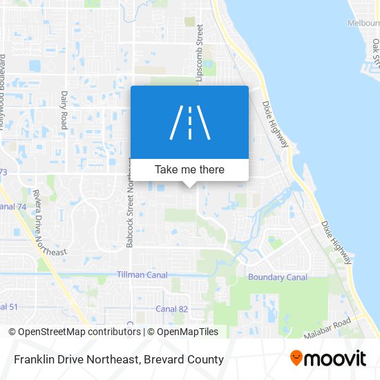 Mapa de Franklin Drive Northeast