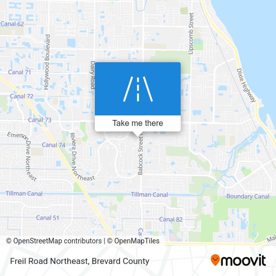 Freil Road Northeast map