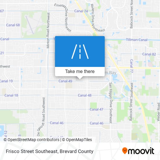 Mapa de Frisco Street Southeast