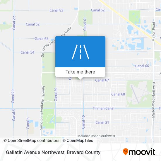 Mapa de Gallatin Avenue Northwest