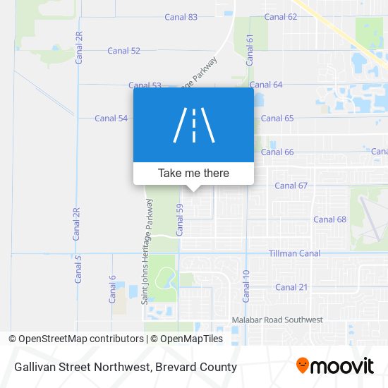 Gallivan Street Northwest map