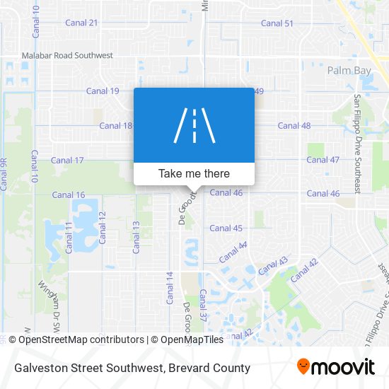 Galveston Street Southwest map