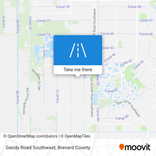 Mapa de Gandy Road Southwest