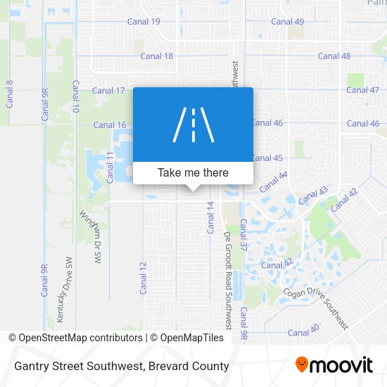 Gantry Street Southwest map