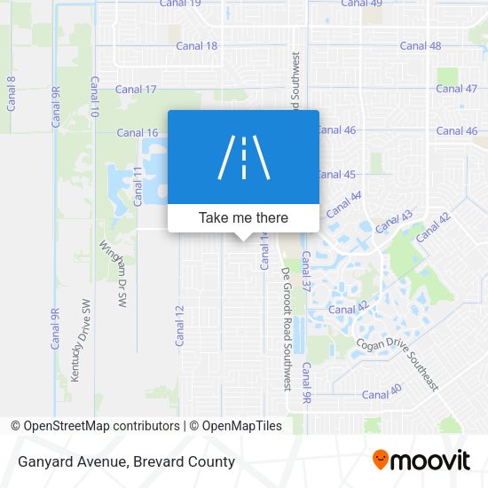 Ganyard Avenue map