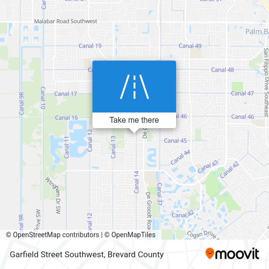 Garfield Street Southwest map