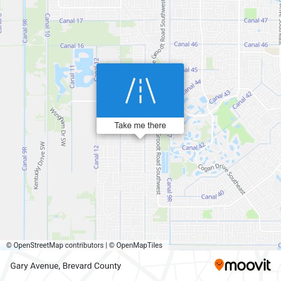 Gary Avenue map