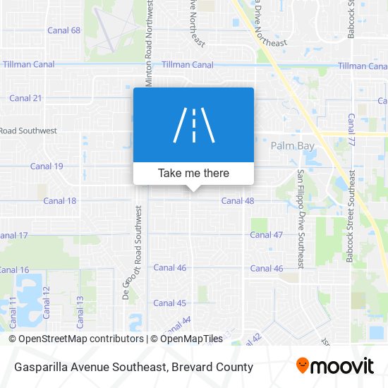 Mapa de Gasparilla Avenue Southeast