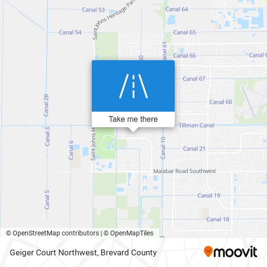 Geiger Court Northwest map