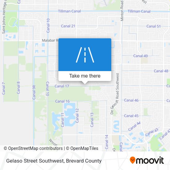 Mapa de Gelaso Street Southwest