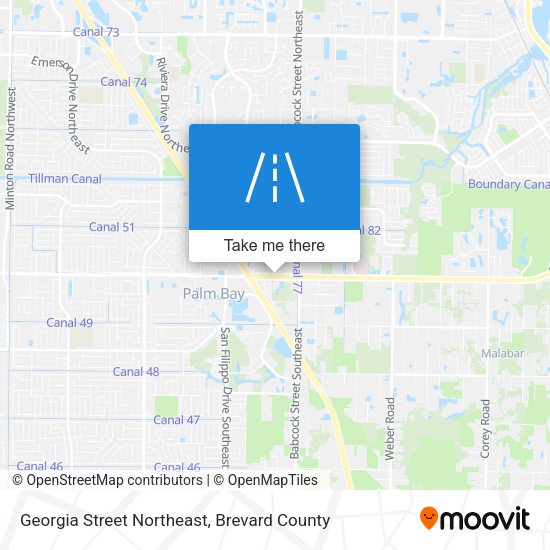 Mapa de Georgia Street Northeast