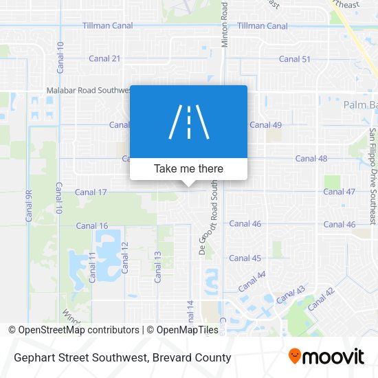 Gephart Street Southwest map