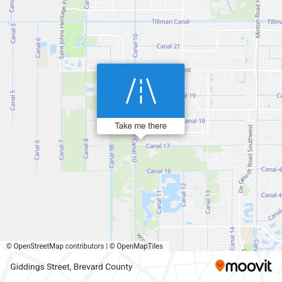 Giddings Street map