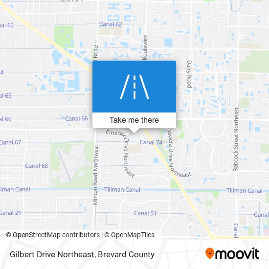 Mapa de Gilbert Drive Northeast