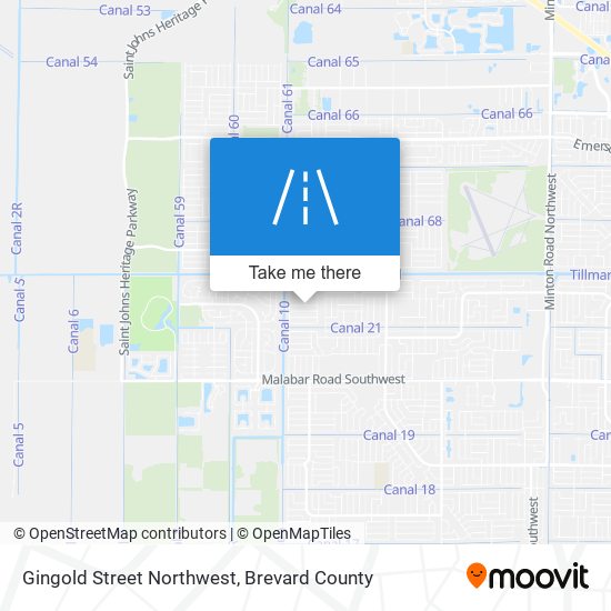 Mapa de Gingold Street Northwest