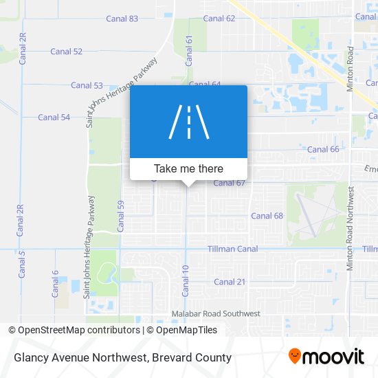 Glancy Avenue Northwest map