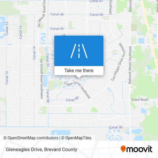 Gleneagles Drive map