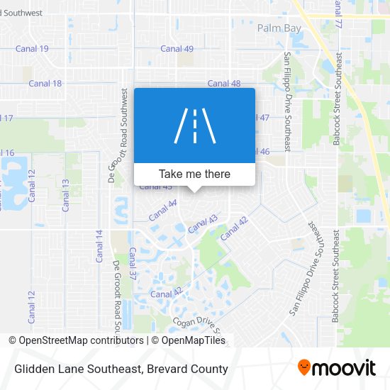 Glidden Lane Southeast map