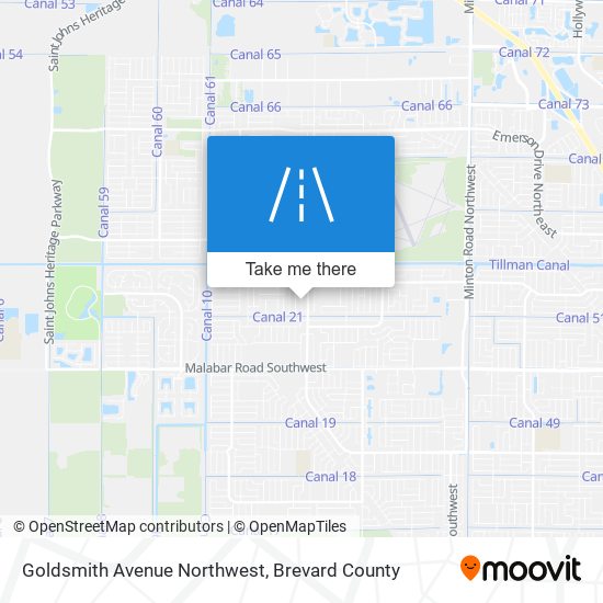 Mapa de Goldsmith Avenue Northwest