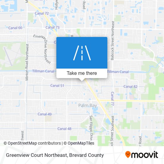 Mapa de Greenview Court Northeast